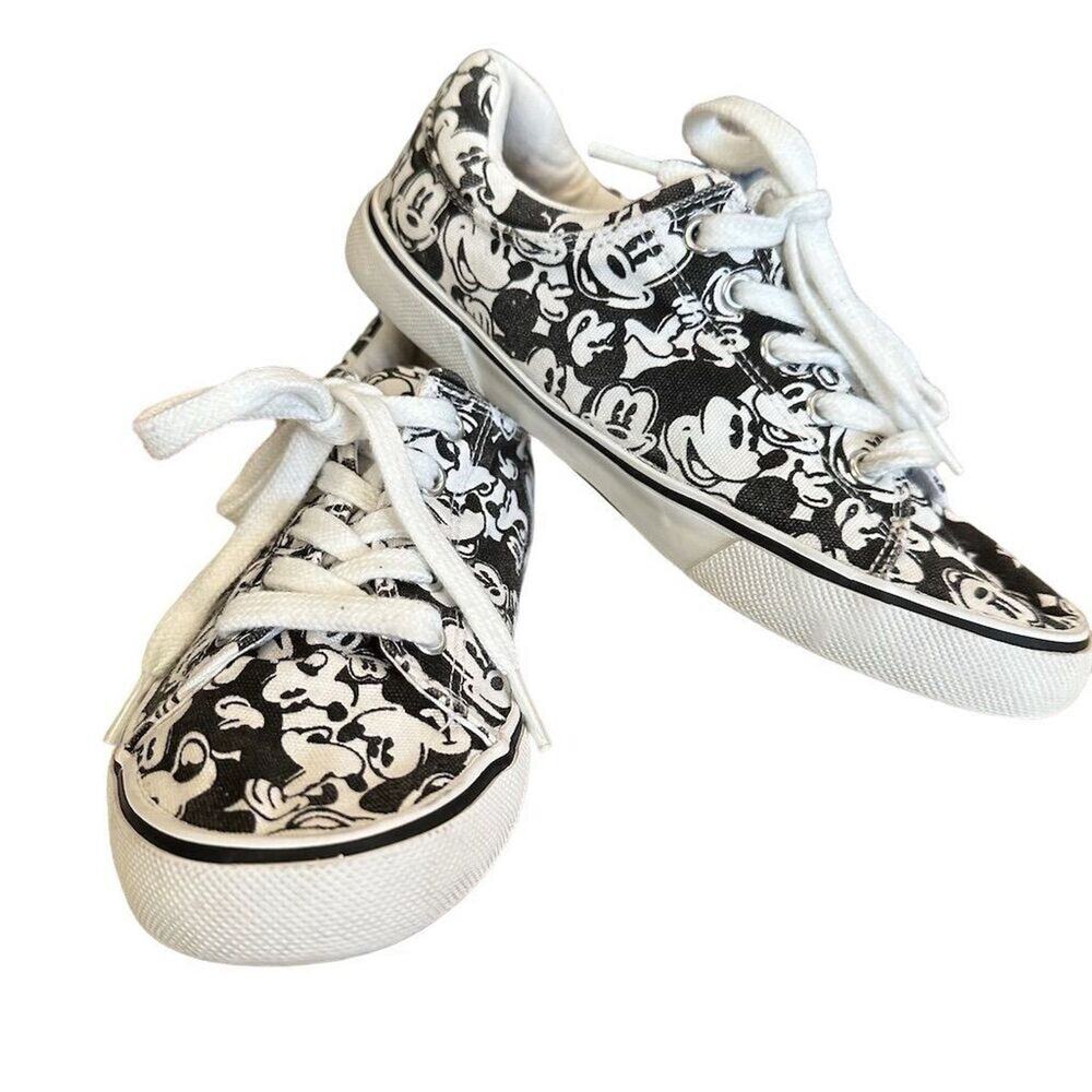 Disney Women's Mickey Mouse‎ Sneakers Black Size 7 Casual Athletic Shoes